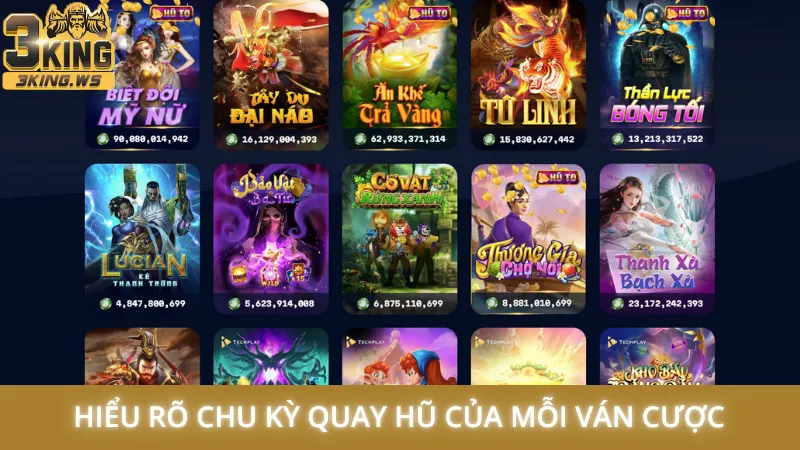 Hiểu rõ chu kỳ quay hũ của mỗi ván cược