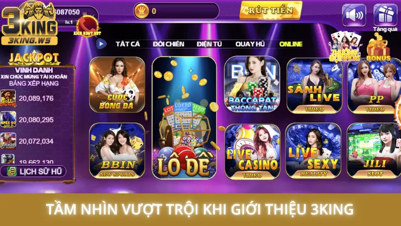 Tầm nhìn vượt trội khi giới thiệu 3King