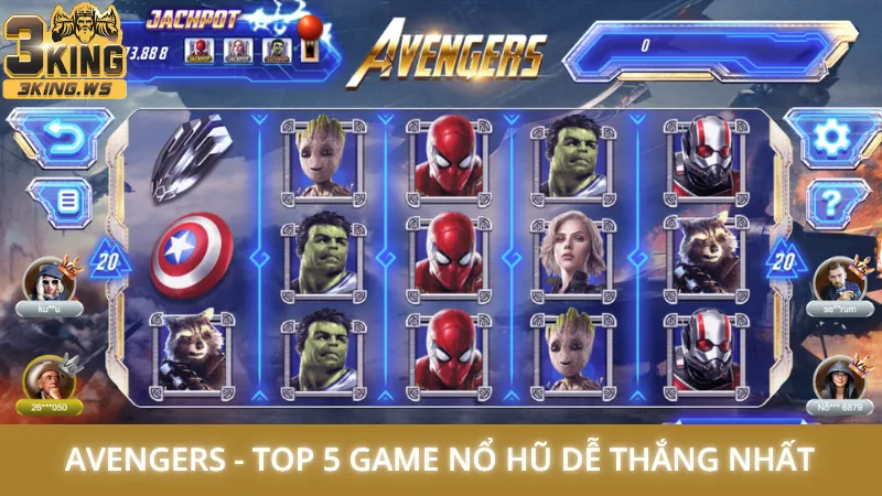 Avengers - Top 5 game nổ hũ dễ thắng nhất